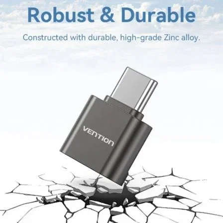 Vention CLMH0 Lector de tarjetas MicroSD USB 2.0 Tipo-C Gris